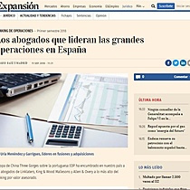 Los abogados que lideran las grandes operaciones en Espaa